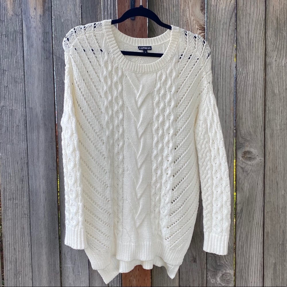 Express Long Knit Sweater